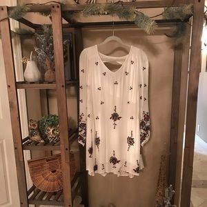 Free People Embroidered Bohemian Dress